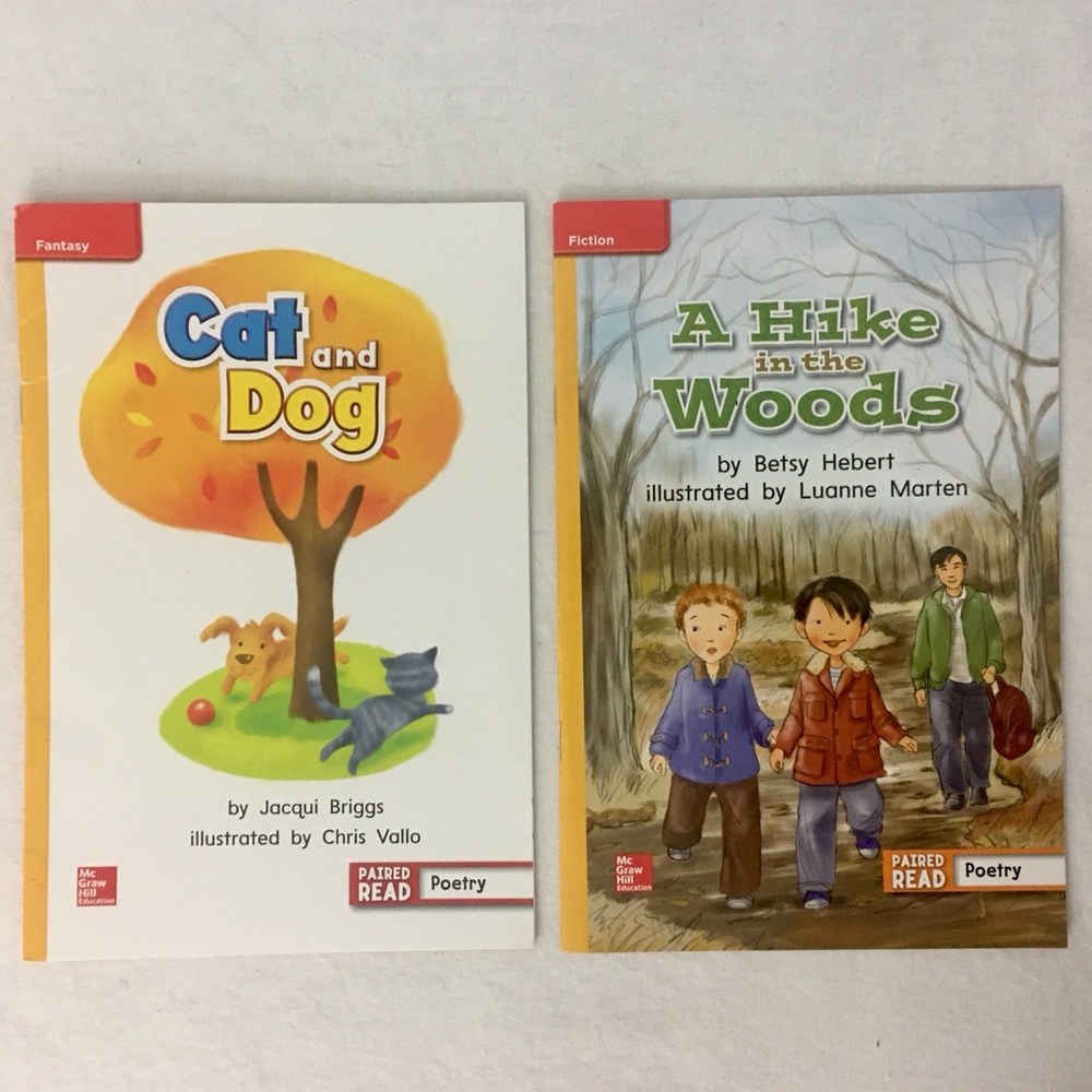 Grade 2 Reading Level Books Paired Read McGraw-Hill Fiction Fantasy Poetry